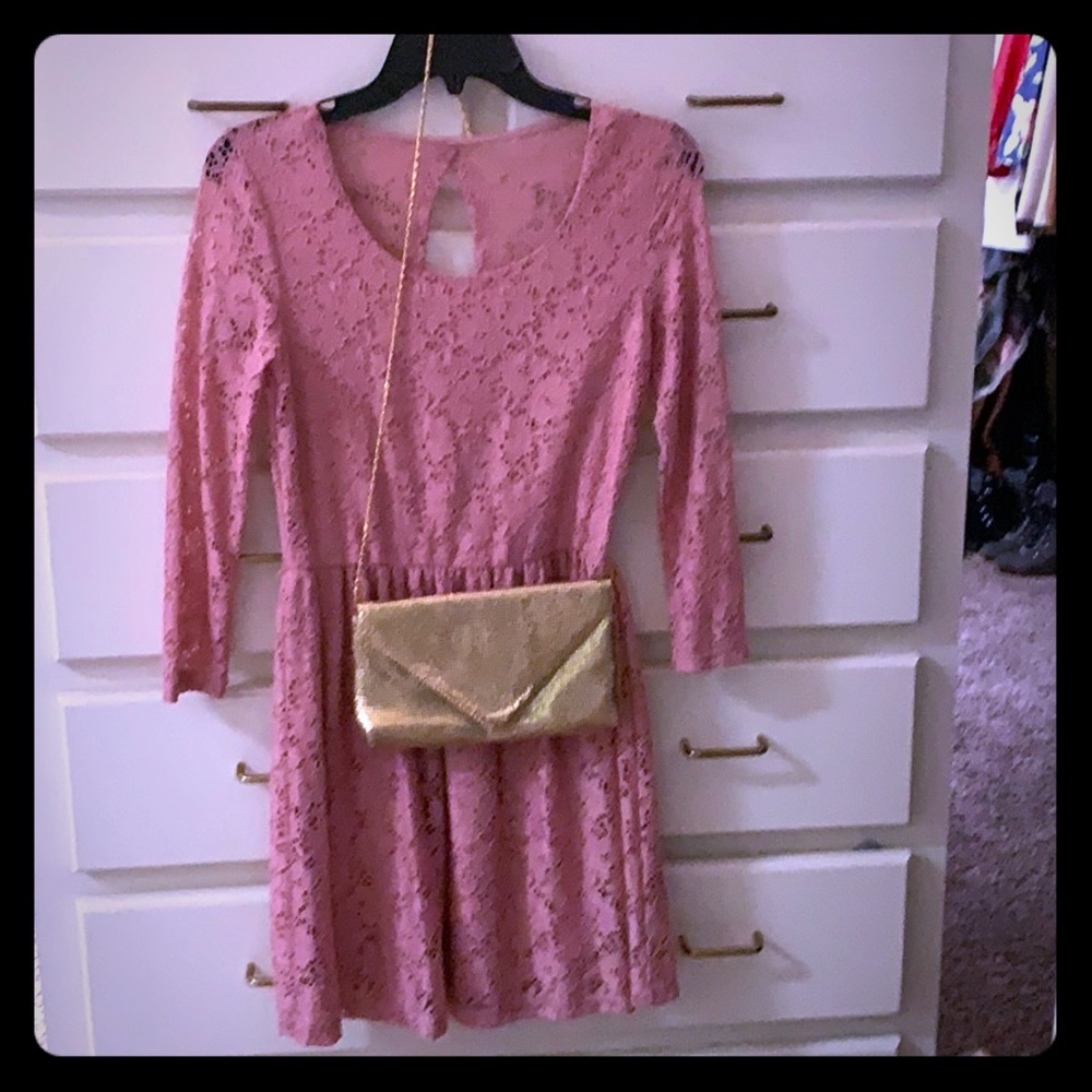 Pretty in pink lace dress